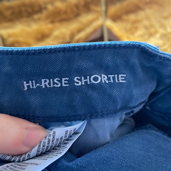 American Eagle Blue Hi-Rise Shortie Shorts - Picture 8 of 9